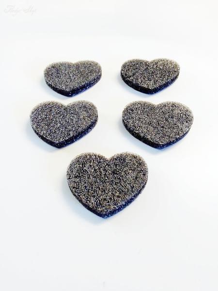 5 Schaumstoff Herzen